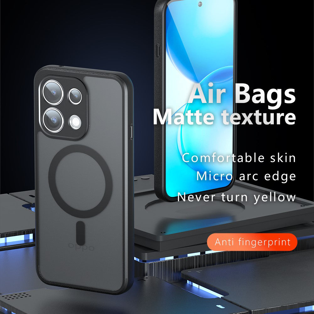 MagSafe ovitek za Oppo Reno16 F / Reno16 FS, Techsuit, PureFrost, mat črn