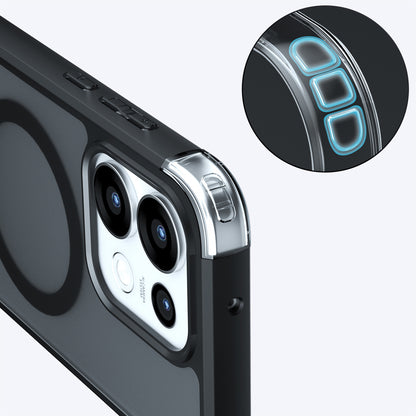 MagSafe ovitek za Oppo Reno16, Techsuit, PureFrost, Črna satenasta
