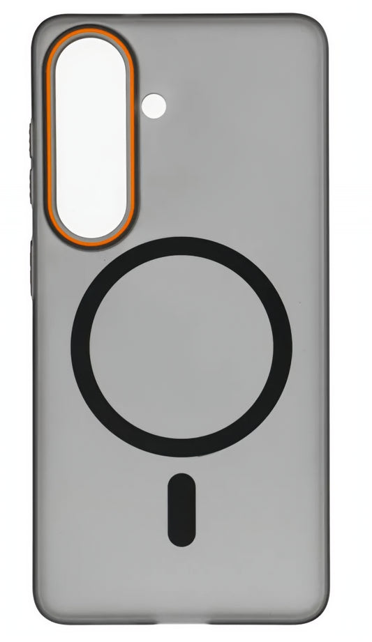 MagSafe ovitek za Samsung Galaxy S26 S942, OEM, Go Orange, Črn