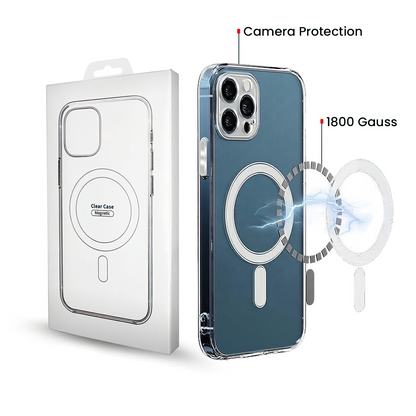 MagSafe ovitek za Samsung Galaxy A57 5G, OEM, 1800 Gauss, Prozoren