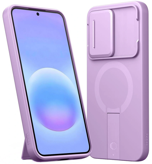 MagSafe ovitek za Samsung Galaxy A57 5G, Tech-Protect, Kevlar Aura, Vijolična