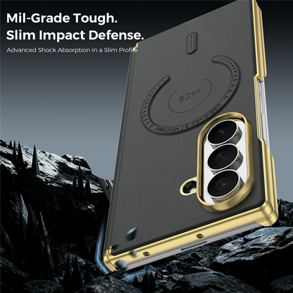 Ovitek MagSafe za Samsung Galaxy Z Fold8 Ultra F976, OEM, elektroprevlečen, črn
