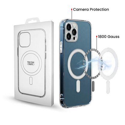 MagSafe Case for Samsung Galaxy S24 S921, OEM, 1800 Gauss, Transparent