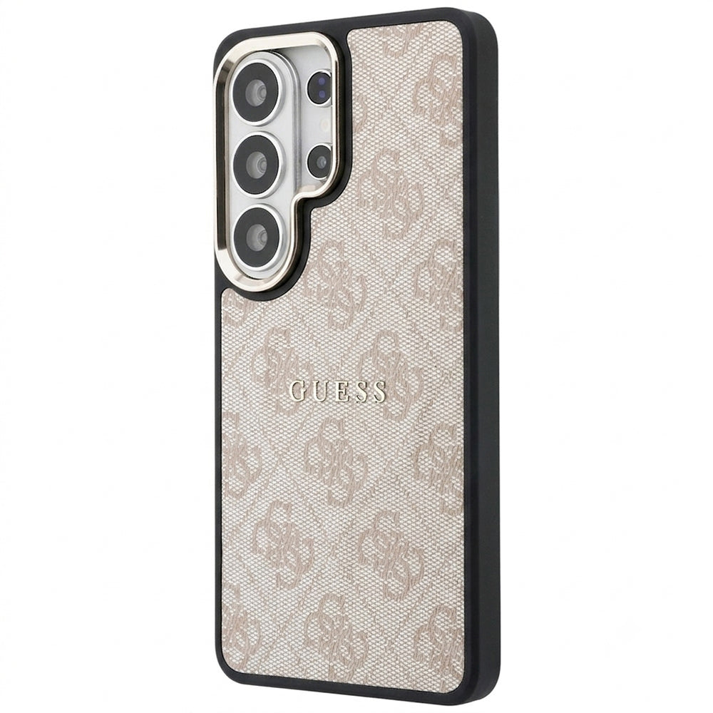 Ovitek MagSafe za Samsung Galaxy S26 Ultra S948, Guess, 4G Embossed Ring, Roza