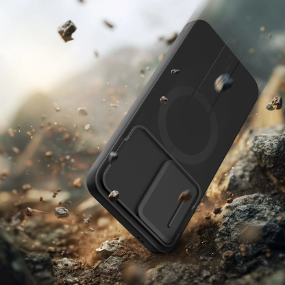 MagSafe ovitek za Samsung Galaxy A57 5G, Tech-Protect, Kevlar Aura, Črn