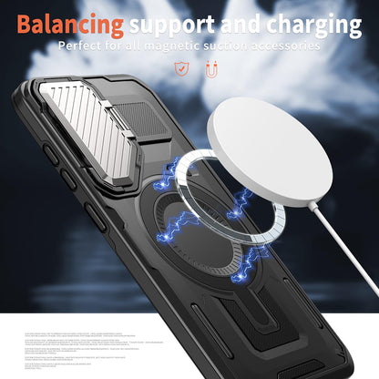 MagSafe ovitek za Samsung Galaxy A05 A055, Techsuit, CamVault, Črn