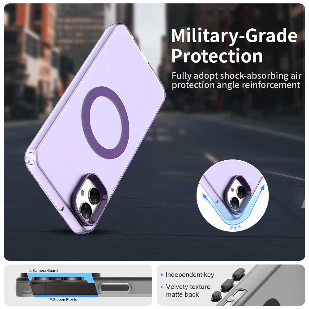 MagSafe ovitek za Samsung Galaxy A05 A055, Techsuit, CandyCase, Vijoličen