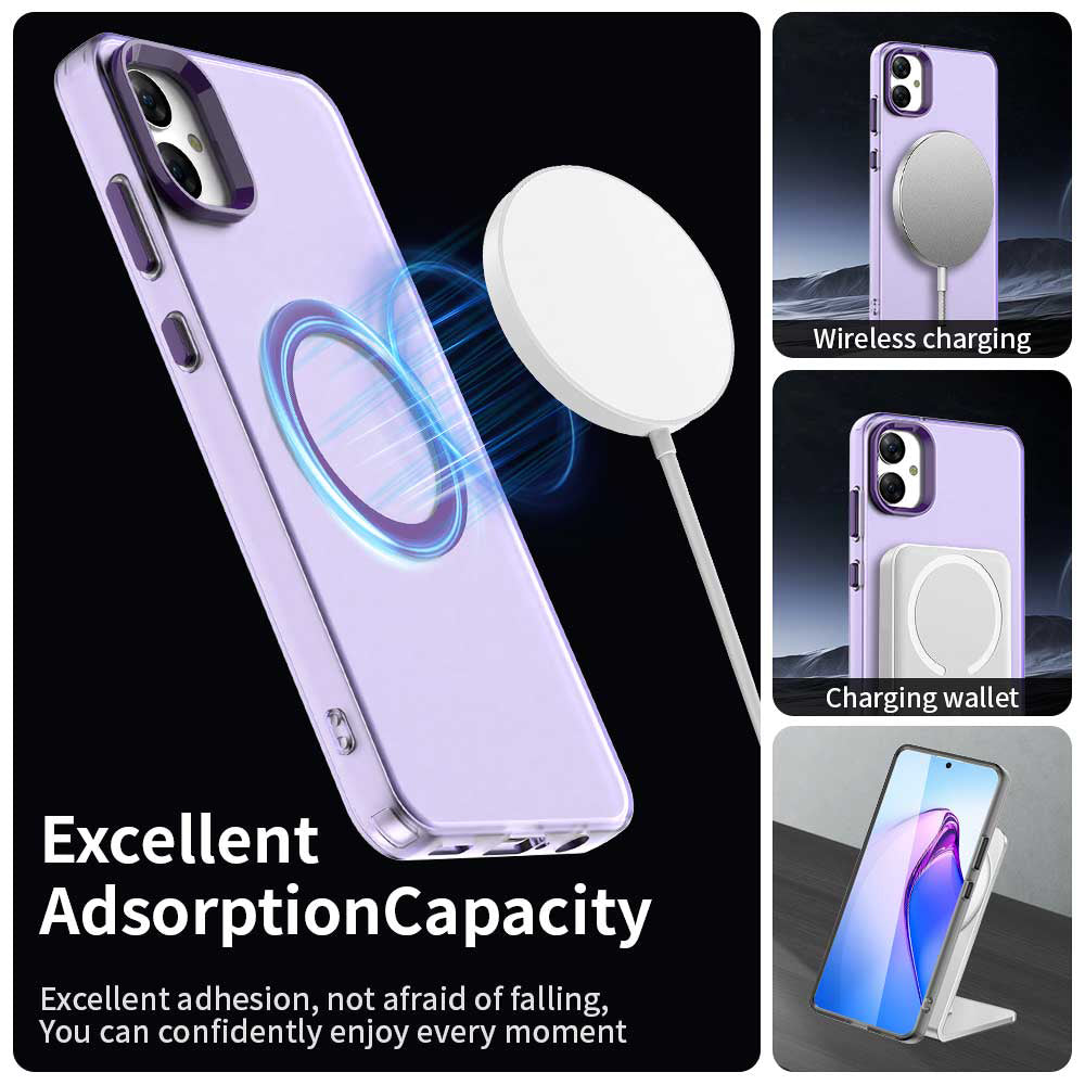MagSafe ovitek za Samsung Galaxy A05 A055, Techsuit, CandyCase, Vijoličen