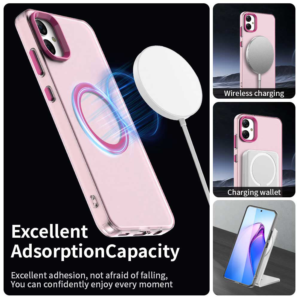 MagSafe ovitek za Samsung Galaxy A05 A055, Techsuit, CandyCase, roza