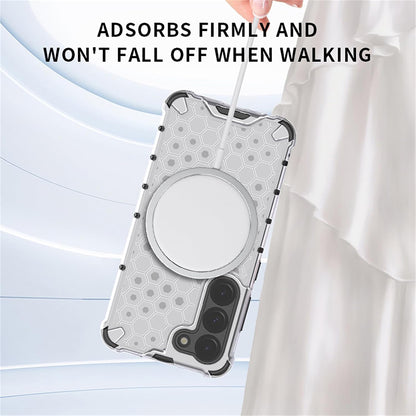 MagSafe ovitek za Samsung Galaxy A05 A055, Techsuit, HoneyComb Shield, bel