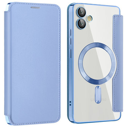 MagSafe ovitek za Samsung Galaxy A05 A055, Techsuit, SmartMag Book, modra