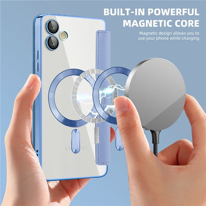 MagSafe ovitek za Samsung Galaxy A05 A055, Techsuit, SmartMag Book, modra