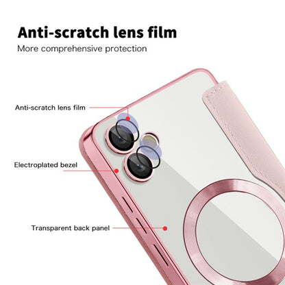 MagSafe Case for Samsung Galaxy A05 A055, Techsuit, SmartMag Book, Pink