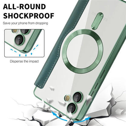 MagSafe ovitek za Samsung Galaxy A05 A055, Techsuit, SmartMag Book, Zelen