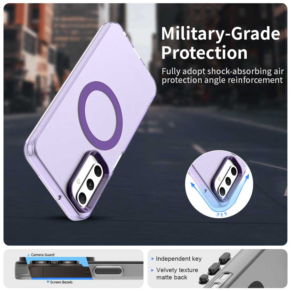 MagSafe ovitek za Samsung Galaxy A05s A057, Techsuit, CandyCase, Vijoličen