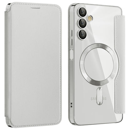 MagSafe ovitek za Samsung Galaxy A05s A057, Techsuit, SmartMag Book, Siva