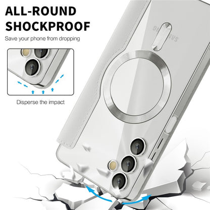 MagSafe ovitek za Samsung Galaxy A05s A057, Techsuit, SmartMag Book, Siva