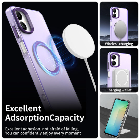 MagSafe ovitek za Samsung Galaxy A06 A065, Techsuit, CandyCase, Vijoličen