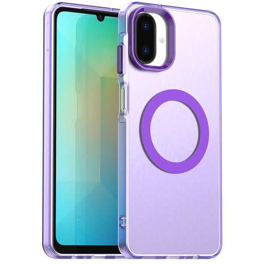 Ovitek MagSafe za Samsung Galaxy A07 4G A075, Techsuit, CandyCase, Vijoličen