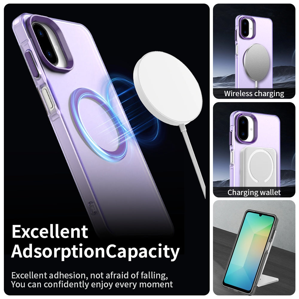 Ovitek MagSafe za Samsung Galaxy A07 4G A075, Techsuit, CandyCase, Vijoličen