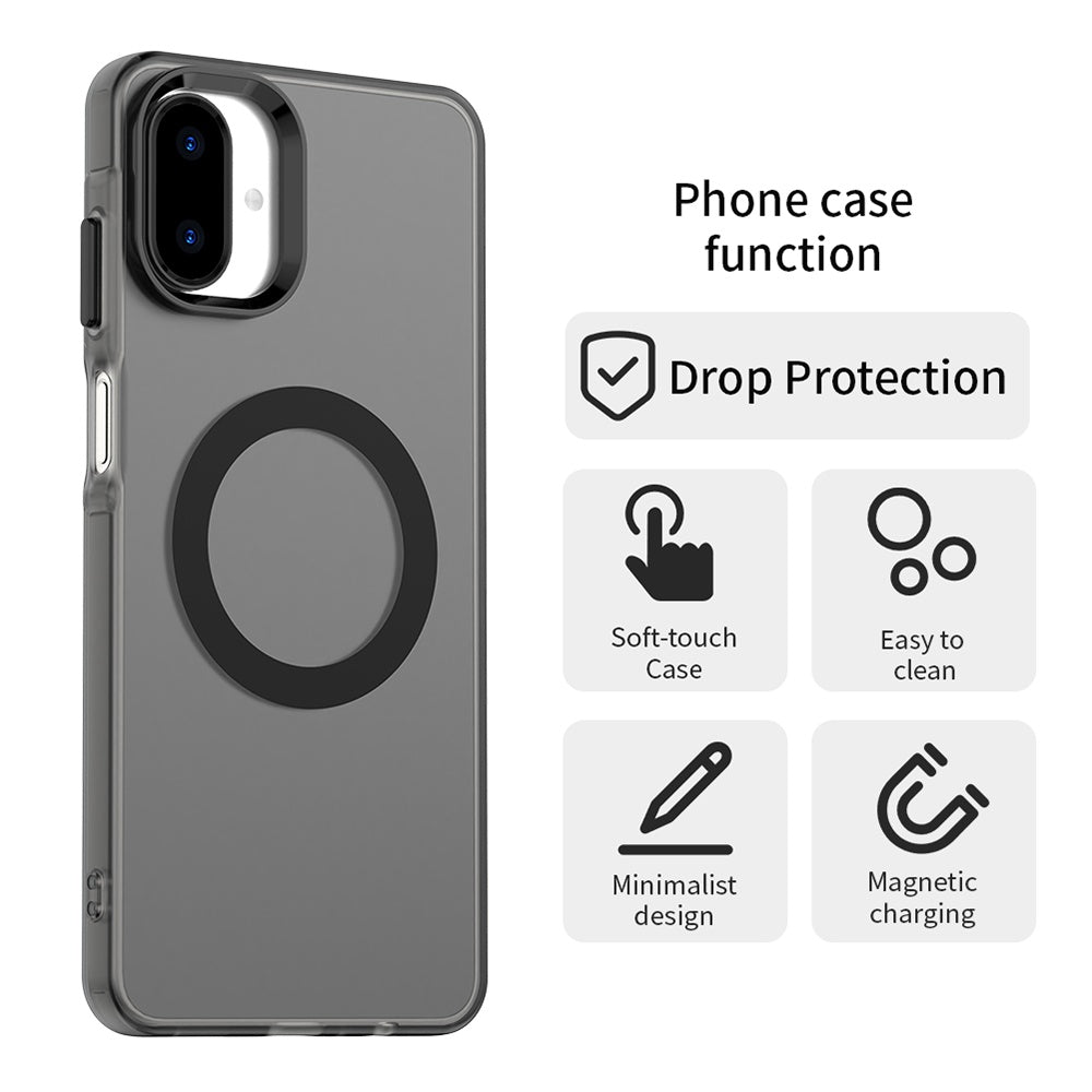Ovitek MagSafe za Samsung Galaxy A07 4G A075, Techsuit, CandyCase, Črn