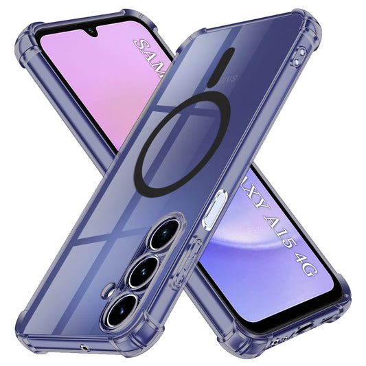 MagSafe ovitek za Samsung Galaxy A15 5G A156 / A15 A155, Techsuit, prozoren odporen na udarce, dimljen