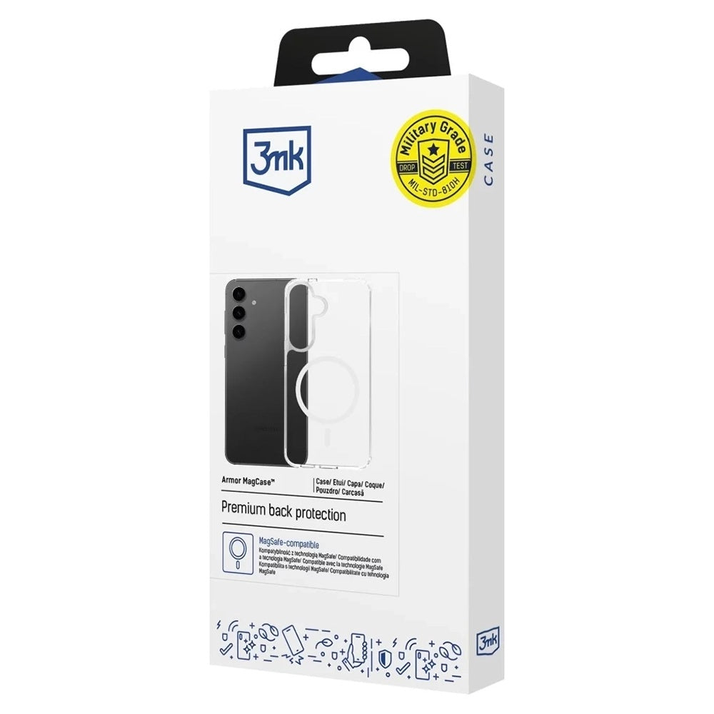 MagSafe ovitek za Samsung Galaxy A16 5G A166 / A16 4G A165, 3MK, Armor MagCase, Prozoren