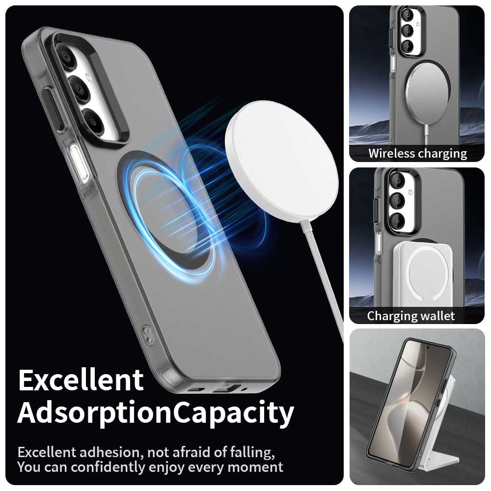 MagSafe ovitek za Samsung Galaxy A16 5G A166 / A16 4G A165, Techsuit, CandyCase, Črn