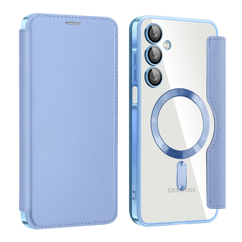 MagSafe ovitek za Samsung Galaxy A16 5G A166 / A16 4G A165, Techsuit, SmartMag Book, modra