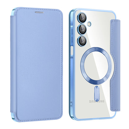 MagSafe ovitek za Samsung Galaxy A16 5G A166 / A16 4G A165, Techsuit, SmartMag Book, modra