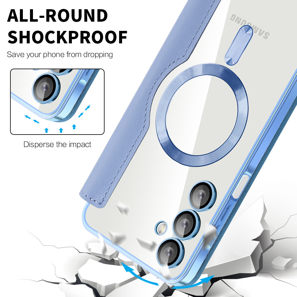 MagSafe ovitek za Samsung Galaxy A16 5G A166 / A16 4G A165, Techsuit, SmartMag Book, modra