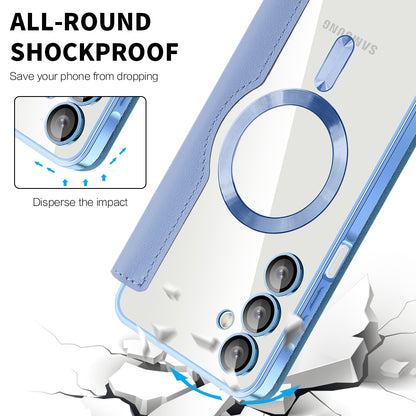 MagSafe ovitek za Samsung Galaxy A16 5G A166 / A16 4G A165, Techsuit, SmartMag Book, modra