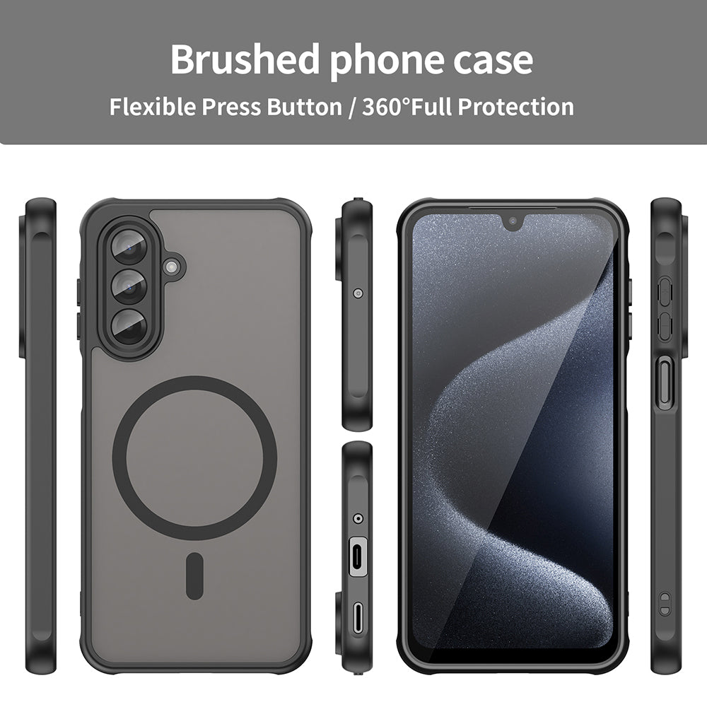 MagSafe Case for Samsung Galaxy A17 5G, Techsuit, HaloFrost II, Black
