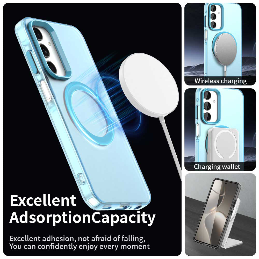 MagSafe ovitek za Samsung Galaxy A25 A256, Techsuit, CandyCase, modra