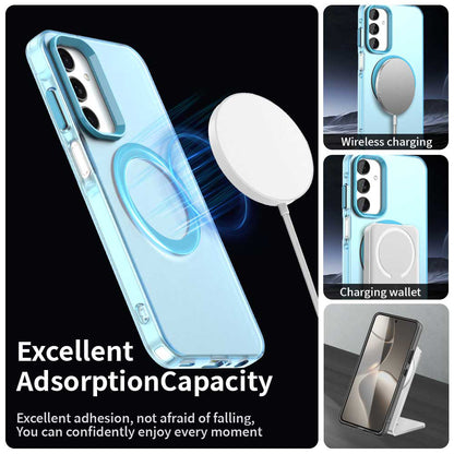 MagSafe ovitek za Samsung Galaxy A25 A256, Techsuit, CandyCase, modra
