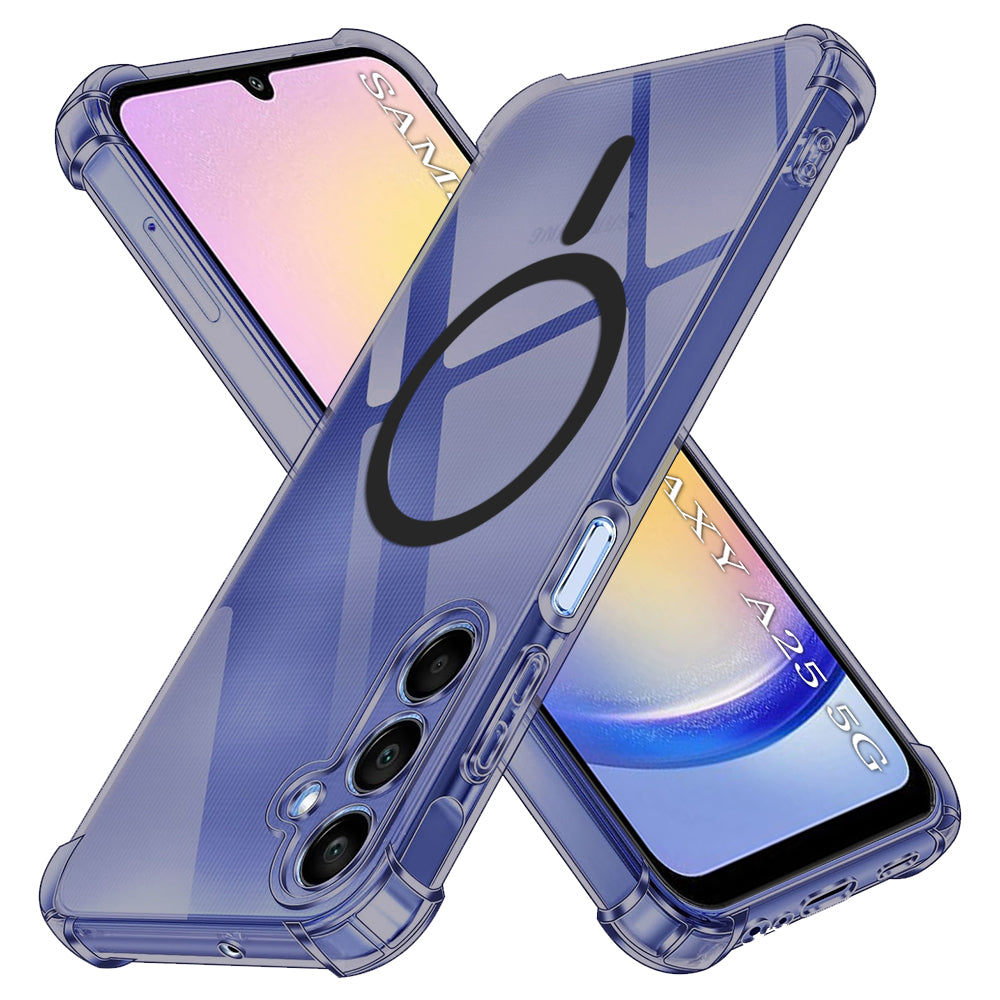 MagSafe ovitek za Samsung Galaxy A25 A256, Techsuit, prozoren proti udarcem, dimljen