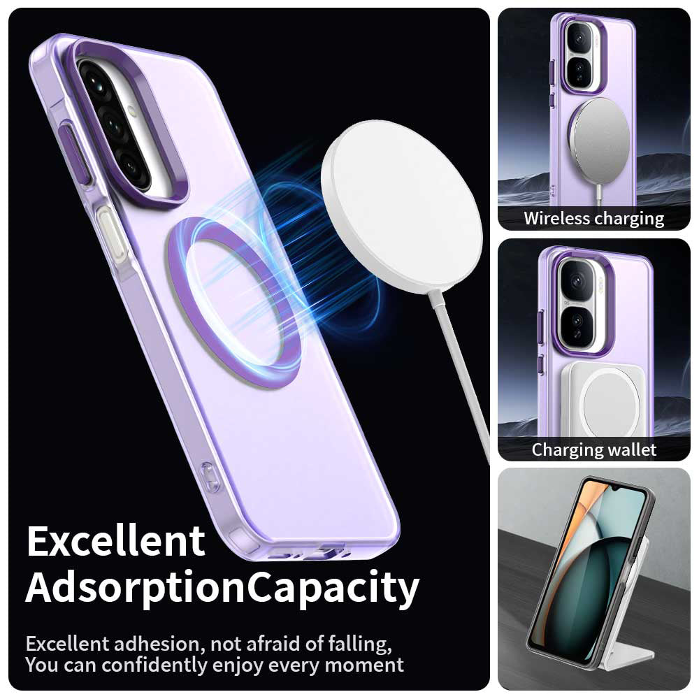 MagSafe ovitek za Samsung Galaxy A26 A266, Techsuit, CandyCase, Vijoličen