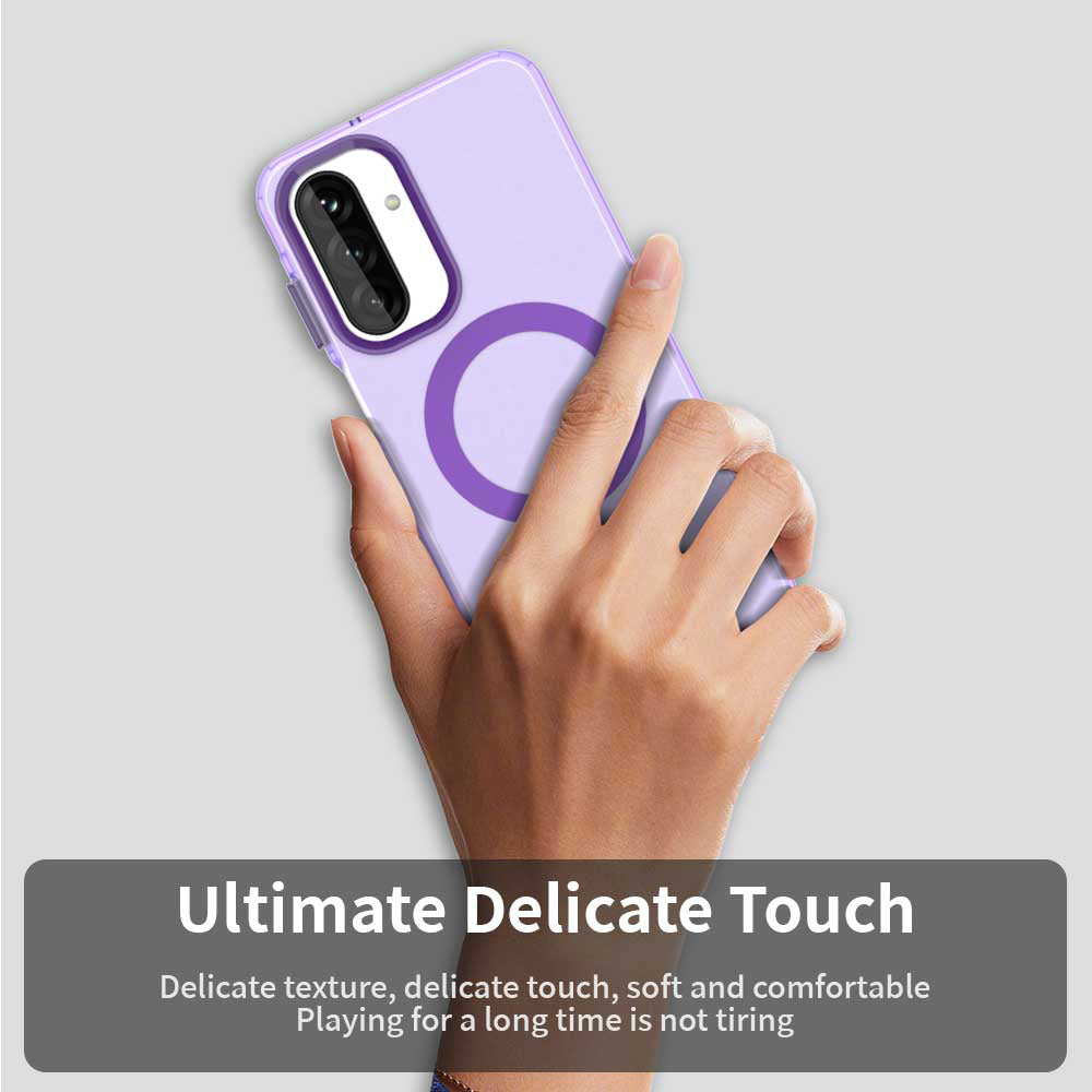 MagSafe ovitek za Samsung Galaxy A26 A266, Techsuit, CandyCase, Vijoličen