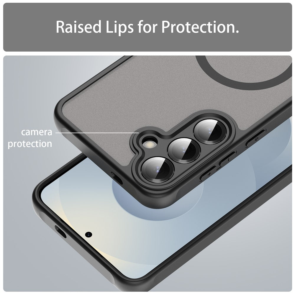 MagSafe ovitek za Samsung Galaxy A27 5G, Techsuit, HaloFrost II, Črn