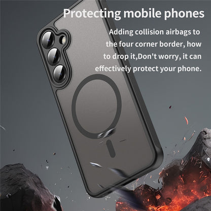 MagSafe ovitek za Samsung Galaxy A27 5G, Techsuit, HaloFrost II, Črn