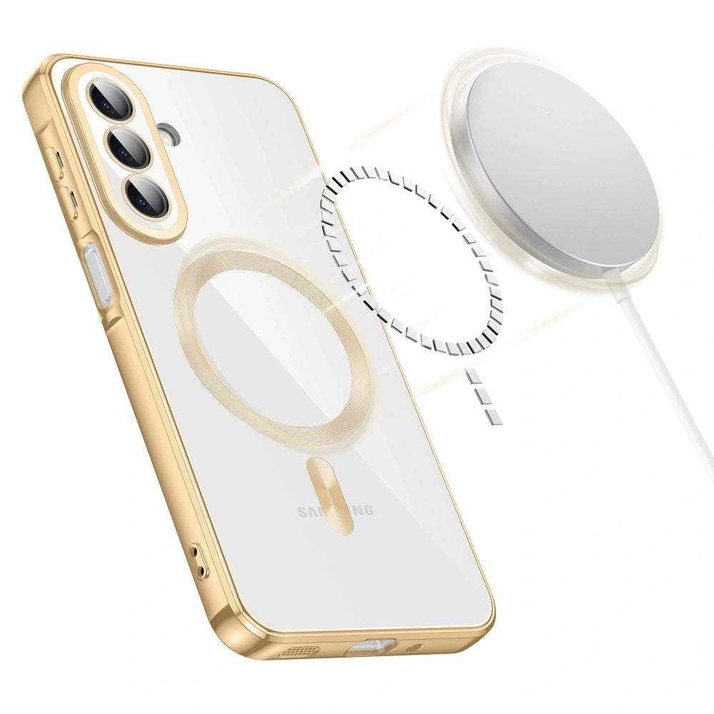 Ovitek MagSafe za Samsung Galaxy A27 5G, Techsuit, Luxury Crystal, Rdeč