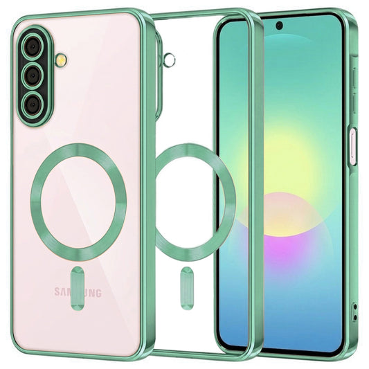 MagSafe ovitek za Samsung Galaxy A27 5G, Techsuit, Luxury Crystal, Svetlo zelena