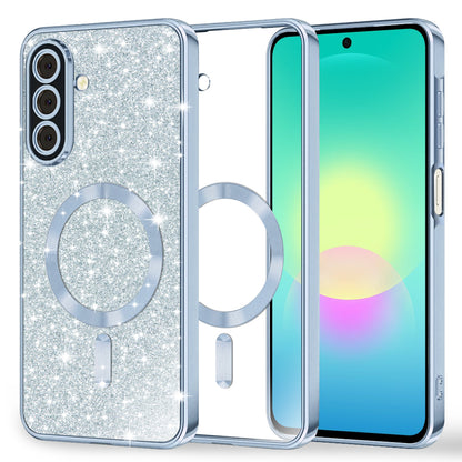 MagSafe ovitek za Samsung Galaxy A27 5G, Techsuit, Luxury Glitter, Bleu