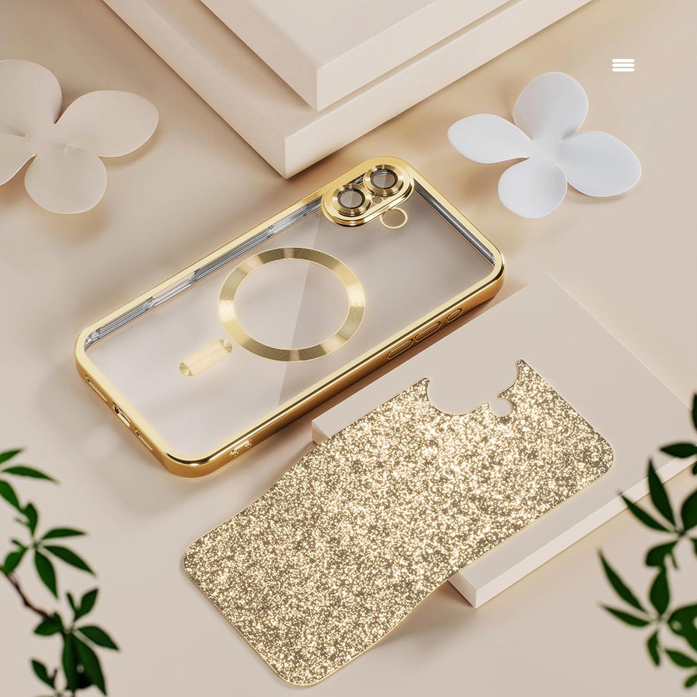 MagSafe ovitek za Samsung Galaxy A27 5G, Techsuit, Luxury Glitter, Bleu