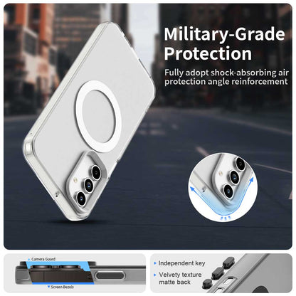 MagSafe ovitek za Samsung Galaxy A35 5G A356, Techsuit, CandyCase, Bela