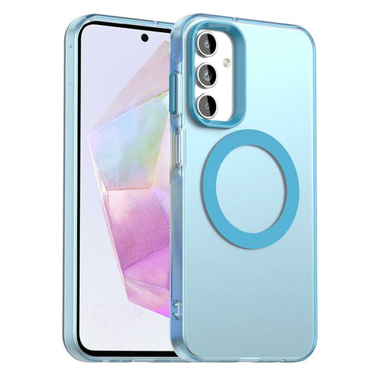 MagSafe ovitek za Samsung Galaxy A35 5G A356, Techsuit, CandyCase, modra