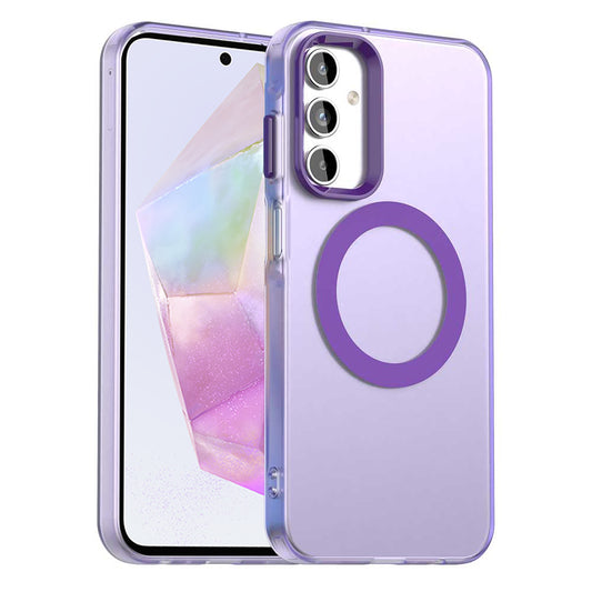 MagSafe ovitek za Samsung Galaxy A35 5G A356, Techsuit, CandyCase, Vijoličen