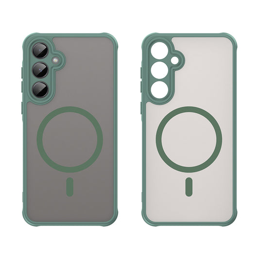 MagSafe ovitek za Samsung Galaxy A35 5G A356, Techsuit, HaloFrost II, Zelen