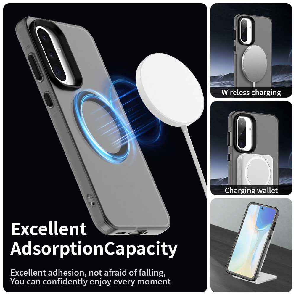 MagSafe ovitek za Samsung Galaxy A36 A366, Techsuit, CandyCase, Črn