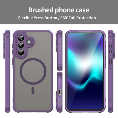MagSafe Case for Samsung Galaxy A37 5G, Techsuit, HaloFrost II, Purple